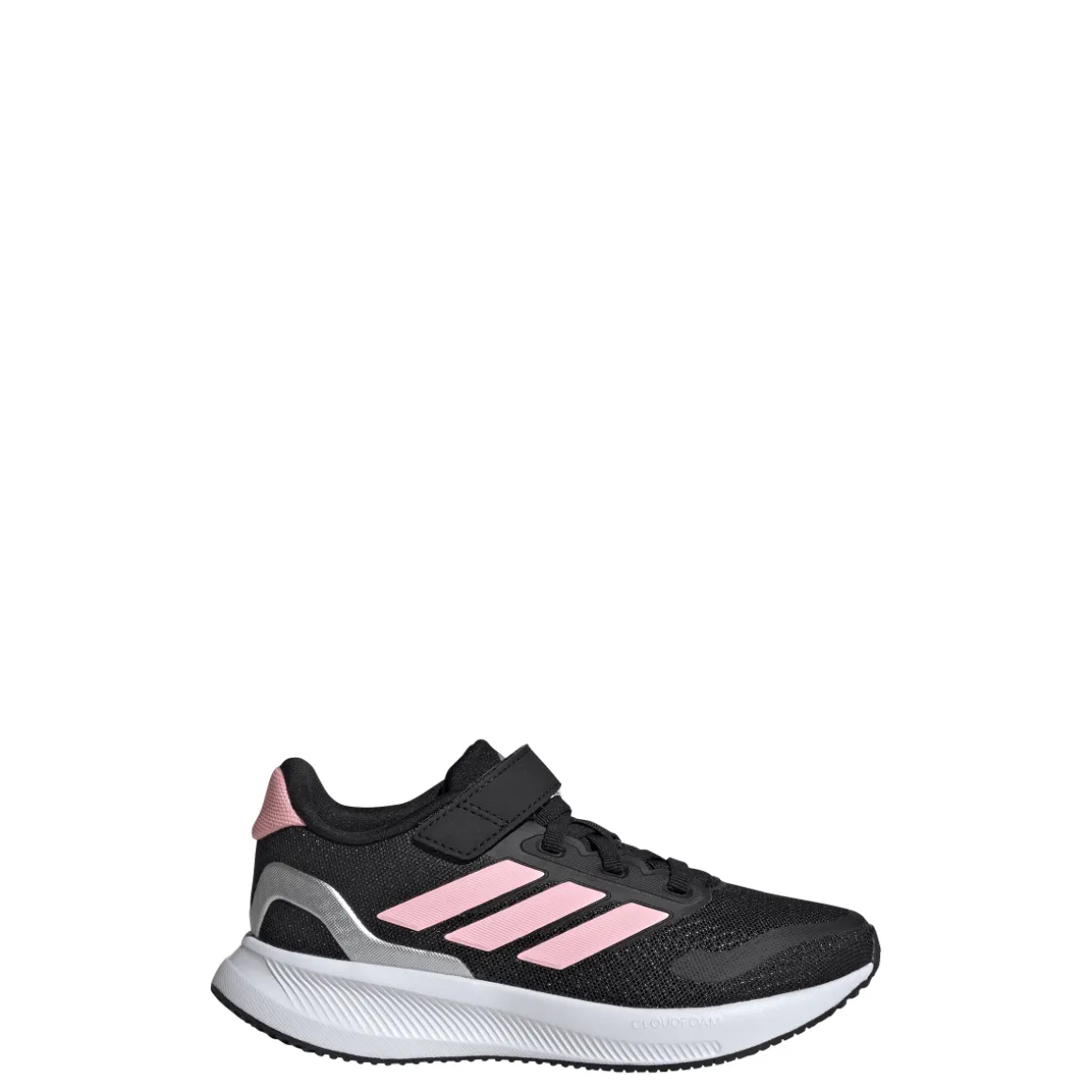Sneakers da bambina nere con strappo in velcro adidas Runfalcon 5