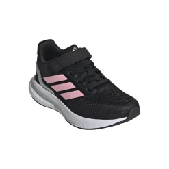 Sneakers da bambina nere con strappo in velcro adidas Runfalcon 5