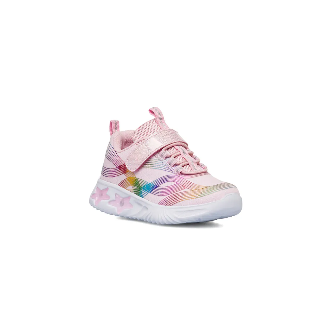 Sneakers da bambina rosa con luci nella suola Le scarpe di Alice
