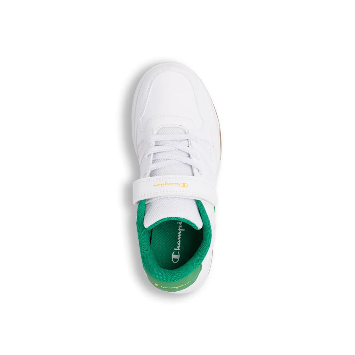 Sneakers da Bambino bianche con dettagli verdi Champion PS Low Cut
