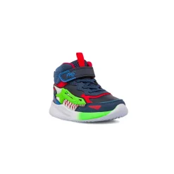 Sneakers da bambino blu con applicazione a squalo e chiusura a strappo Primigi