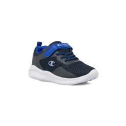 Sneakers da bambino blu con logo Champion Softy Evolve