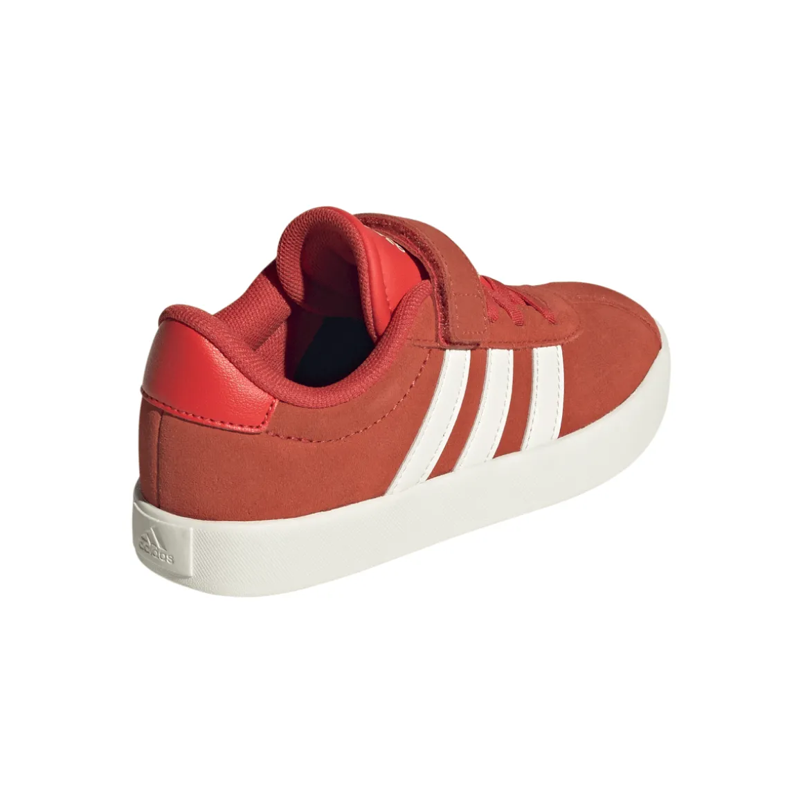 Sneakers da bambino rosse effetto scamosciato adidas VL Court 3.0