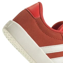 Sneakers da bambino rosse effetto scamosciato adidas VL Court 3.0