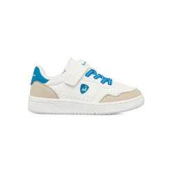 Sneakers da bambino Tonino Lamborghini bianche con dettagli azzurri