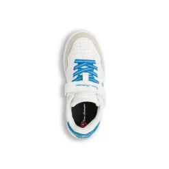 Sneakers da bambino Tonino Lamborghini bianche con dettagli azzurri