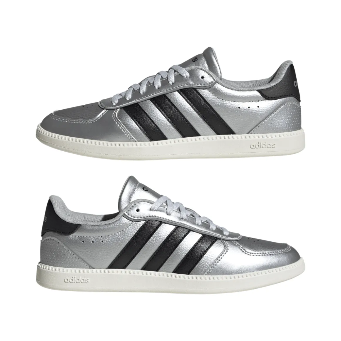 Sneakers da Donna Argento con Dettagli Neri Adidas Breaknet Sleek