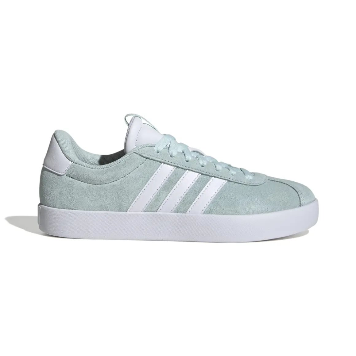 Sneakers da donna azzzurre turchese in pelle scamosciata adidas VL Court 3.0