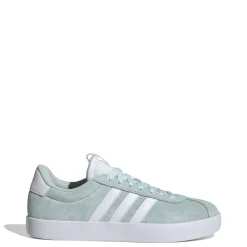 Sneakers da donna azzzurre turchese in pelle scamosciata adidas VL Court 3.0