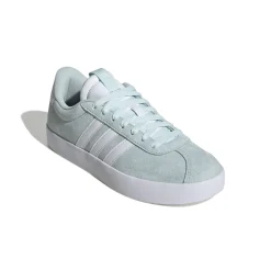 Sneakers da donna azzzurre turchese in pelle scamosciata adidas VL Court 3.0