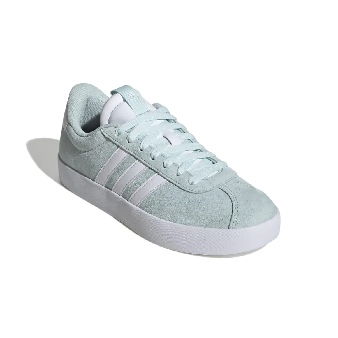 Sneakers da donna azzzurre turchese in pelle scamosciata adidas VL Court 3.0