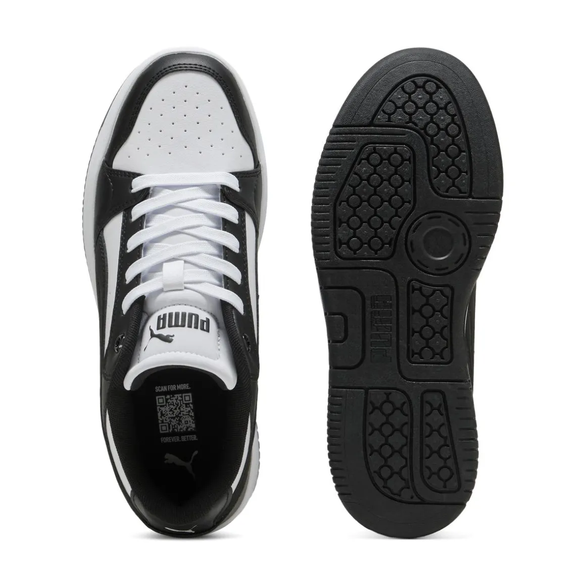 Sneakers da Donna Bianche con Suola Platform Rebound Femme Low Puma