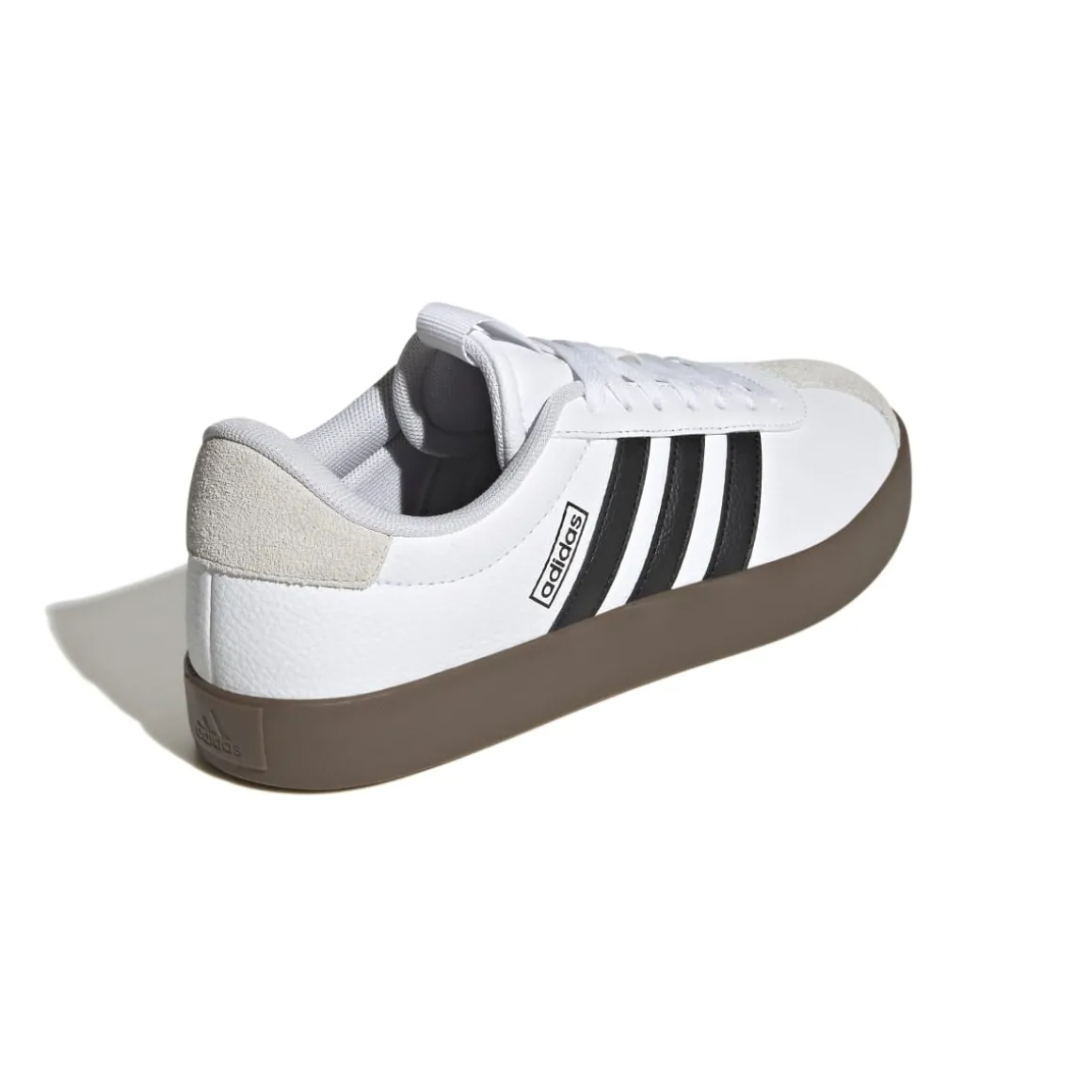 Sneakers da donna bianche e nere con logo adidas VL COURT 3.0