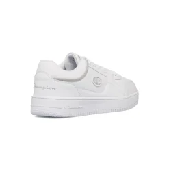 Sneakers da donna bianche con dettagli grigi e logo Champion Low Cut