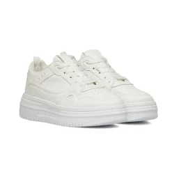 Sneakers da donna bianche Lora Ferres con suola platform