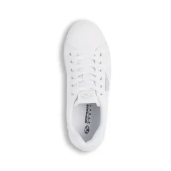 Sneakers da donna bianche Soprani Sport con dettagli argento