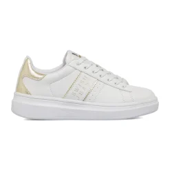 Sneakers da Donna bianche con dettagli oro Swish Jeans