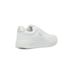 Sneakers da Donna Bianche con Lacci e Logo Laterale Tono su Tono Kappa