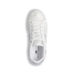 Sneakers da donna bianche con dettagli in argento Swish Jeans