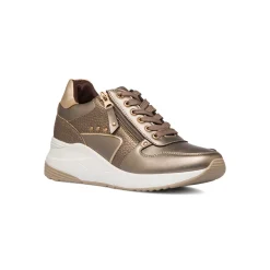 Sneakers da donna bronzo con borchie Lora Ferres