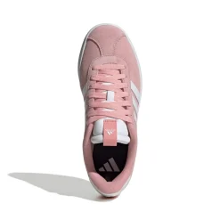 Sneakers da donna rosa in pelle scamosciata adidas VL Court 3.0