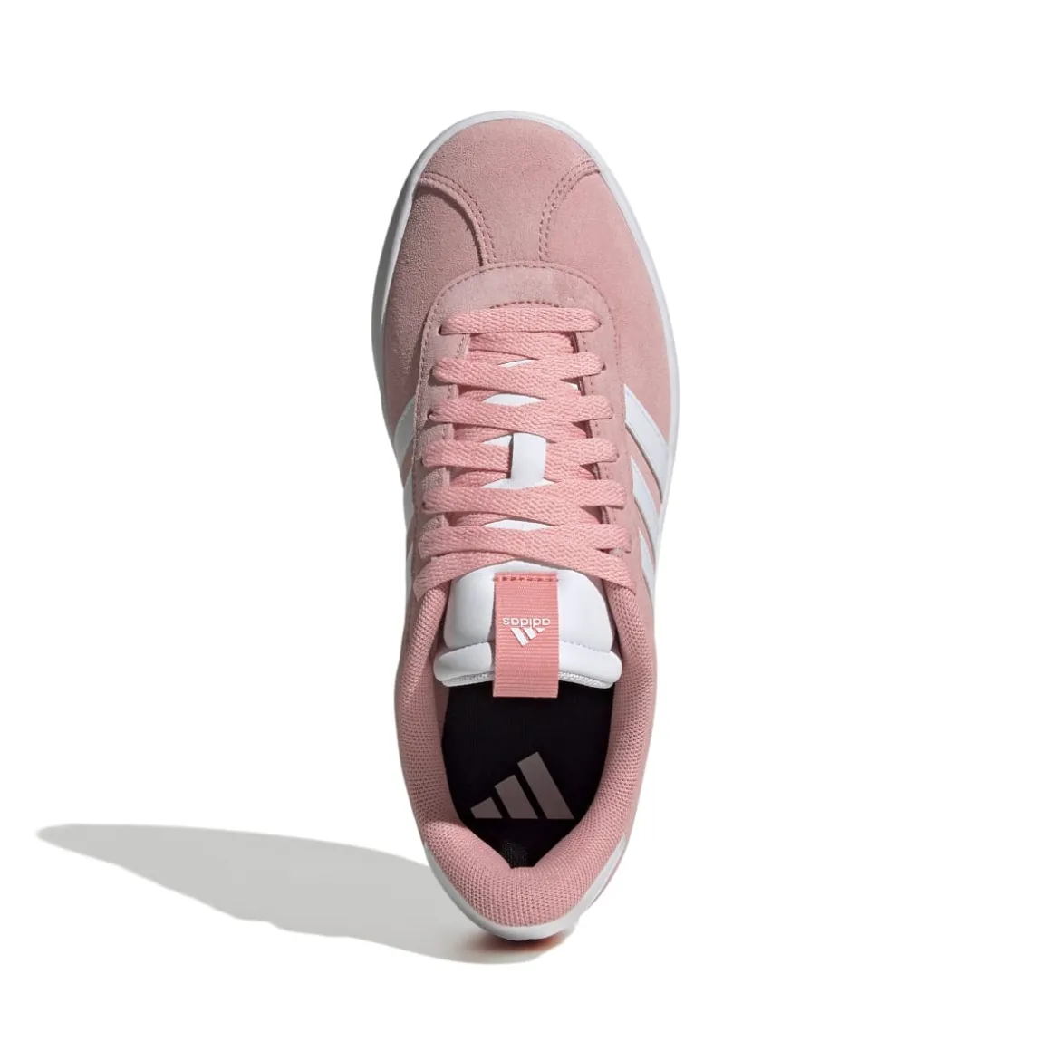 Sneakers da donna rosa in pelle scamosciata adidas VL Court 3.0