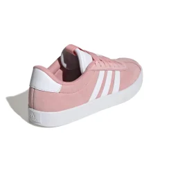 Sneakers da donna rosa in pelle scamosciata adidas VL Court 3.0
