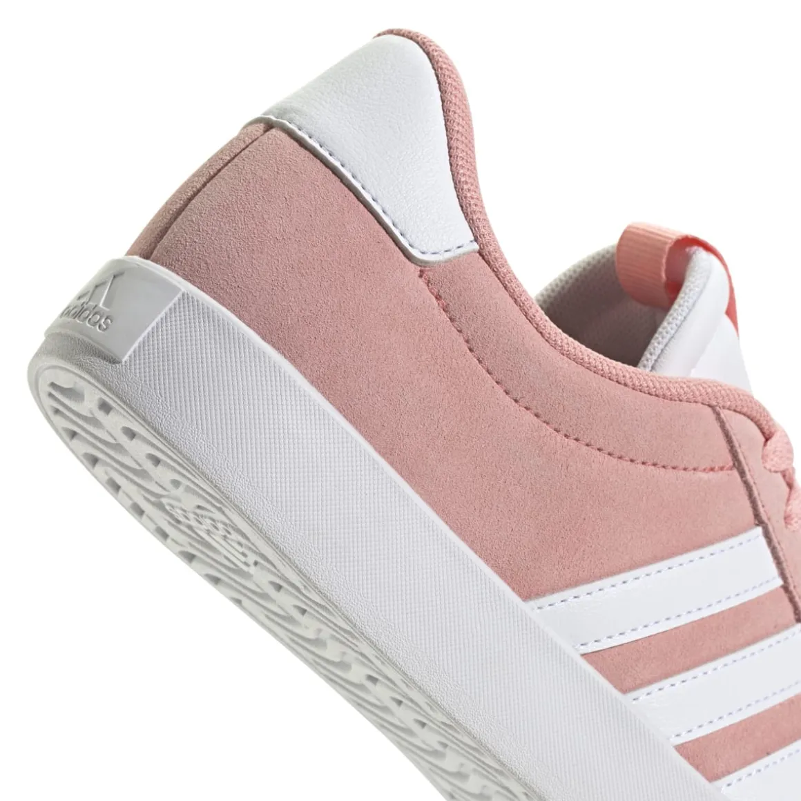 Sneakers da donna rosa in pelle scamosciata adidas VL Court 3.0