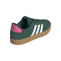 Sneakers da donna verde in pelle effetto scamosciato adidas VL Court 3.0