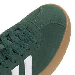 Sneakers da donna verde in pelle effetto scamosciato adidas VL Court 3.0