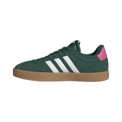 Sneakers da donna verde in pelle effetto scamosciato adidas VL Court 3.0