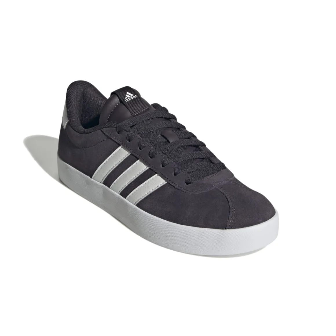 Sneakers da donna viola in pelle scamosciata adidas VL Court 3.0