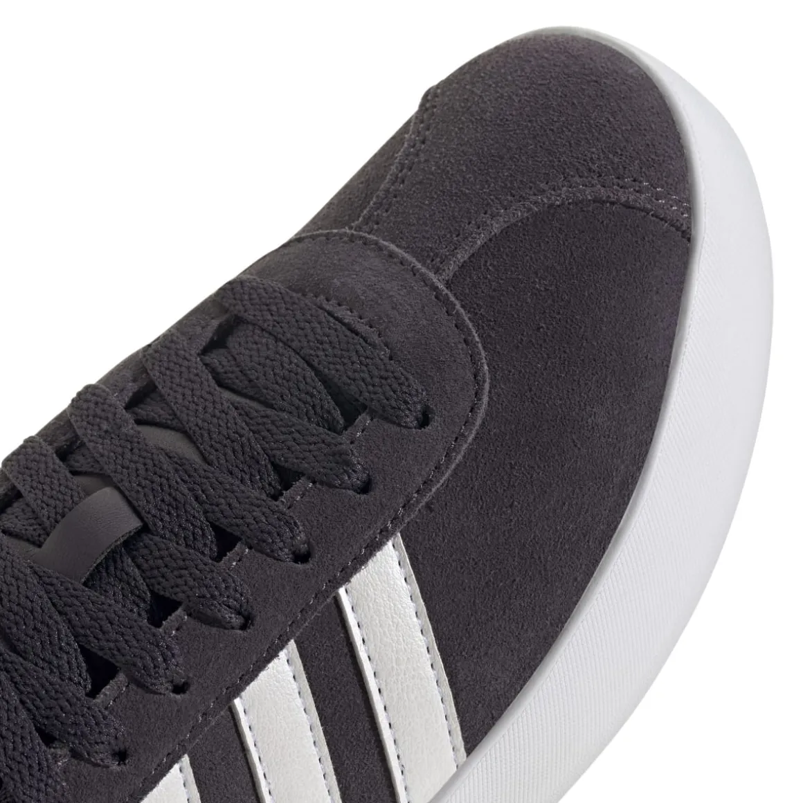 Sneakers da donna viola in pelle scamosciata adidas VL Court 3.0