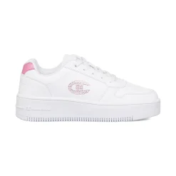 Sneakers da ragazza bianche con dettaglio glitter Champion Rebound Platform
