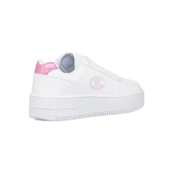 Sneakers da ragazza bianche con dettaglio glitter Champion Rebound Platform