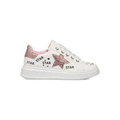 Sneakers da ragazza bianche con dettaglio glitter Dieci Baci