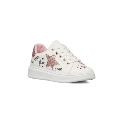 Sneakers da ragazza bianche con dettaglio glitter Dieci Baci