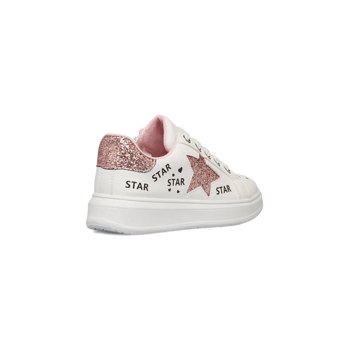 Sneakers da ragazza bianche con dettaglio glitter Dieci Baci