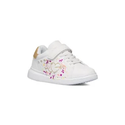 Sneakers da ragazza bianche con stampe e glitter Le scarpe di Alice
