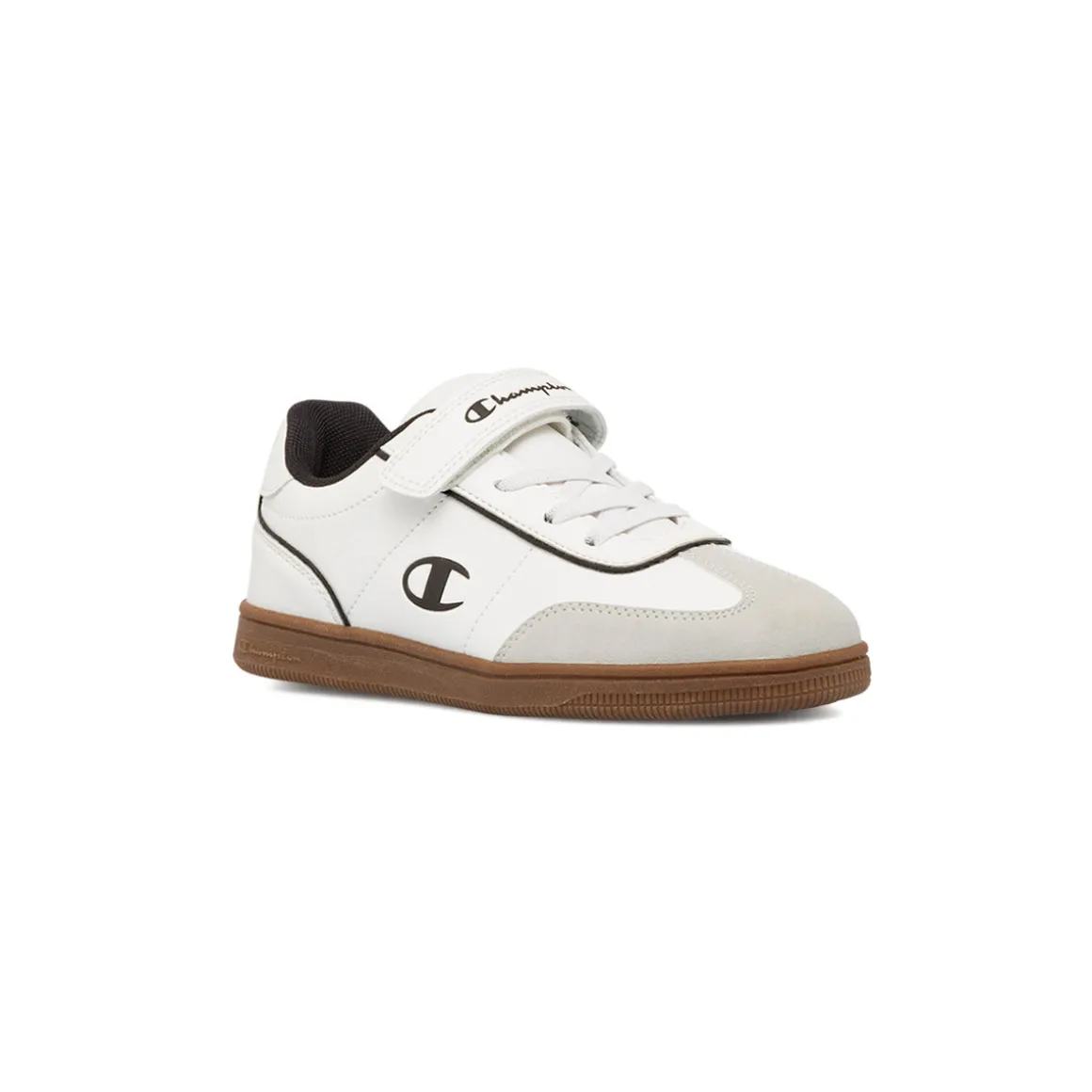 Sneakers da ragazzo bianche con dettagli neri Champion Prestige