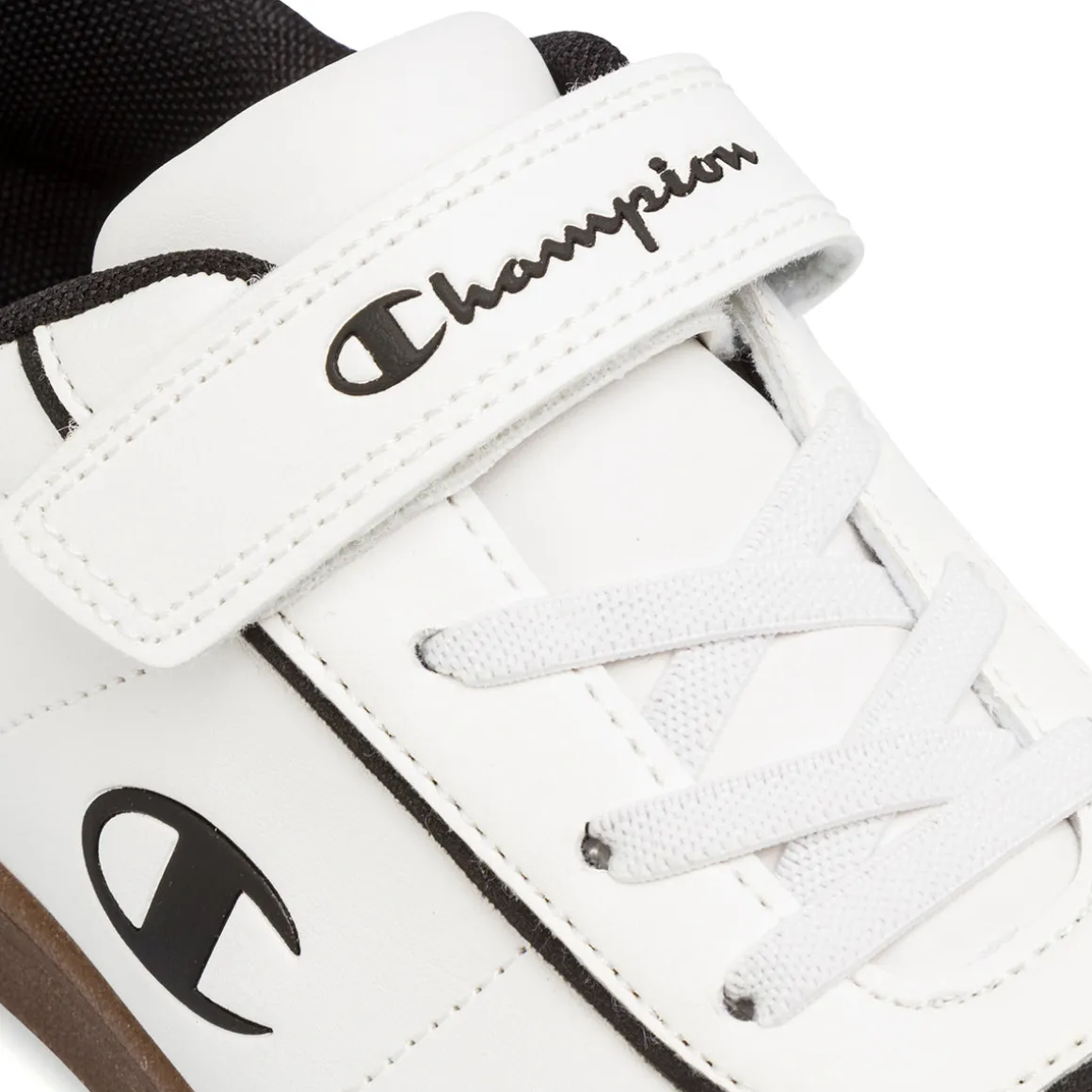 Sneakers da ragazzo bianche con dettagli neri Champion Prestige