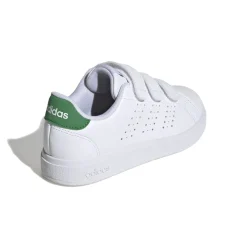 Sneakers da ragazzo bianche con dettagli verdi Advantage Base 2.0 adidas