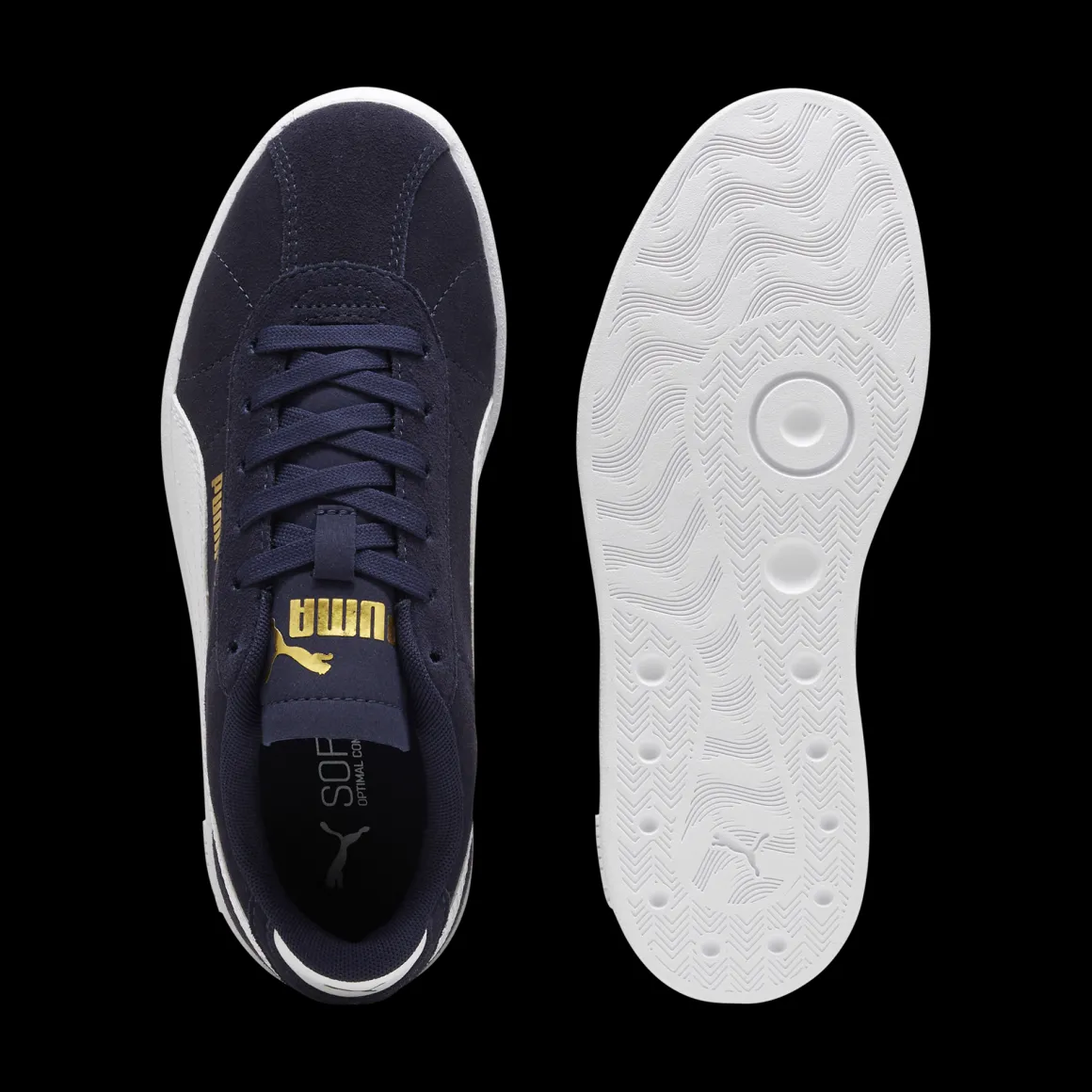 Sneakers da ragazzo blu in pelle scamosciata Puma Club II
