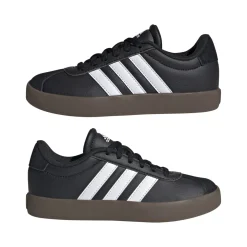 Sneakers da ragazzo nere adidas VL Court 3.0 in pelle