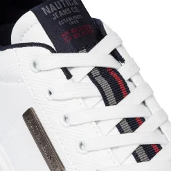 Sneakers da uomo bianche con logo Nautica Jeans