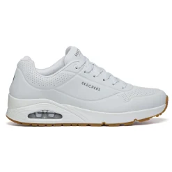 Sneakers da uomo bianche con suola ad aria Skechers Uno