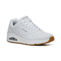 Sneakers da uomo bianche con suola ad aria Skechers Uno