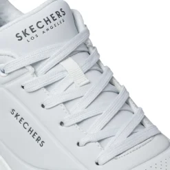 Sneakers da uomo bianche con suola ad aria Skechers Uno