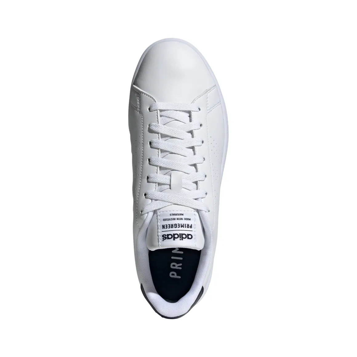 Sneakers da uomo bianche con strisce traforate adidas Advantage