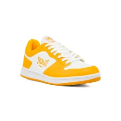 Sneakers da uomo bianche e gialle con logo Everlast